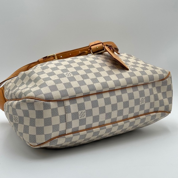 2011 Authentic louis Vuitton Damier Azur Evora MM Handbag Crossbody - Picture 12 of 16